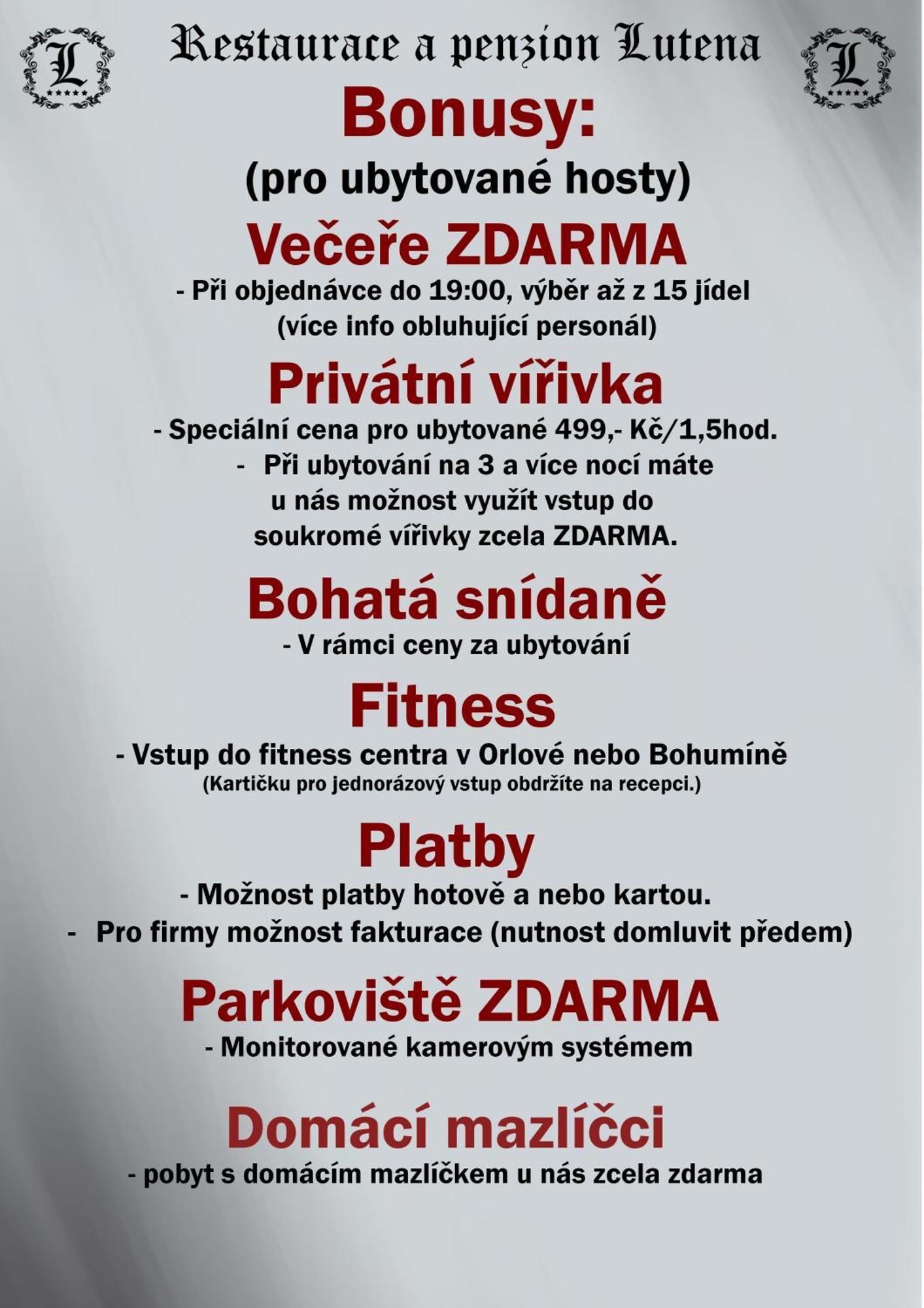 Restaurace A Penzion Lutena Dolni Lutyne エクステリア 写真